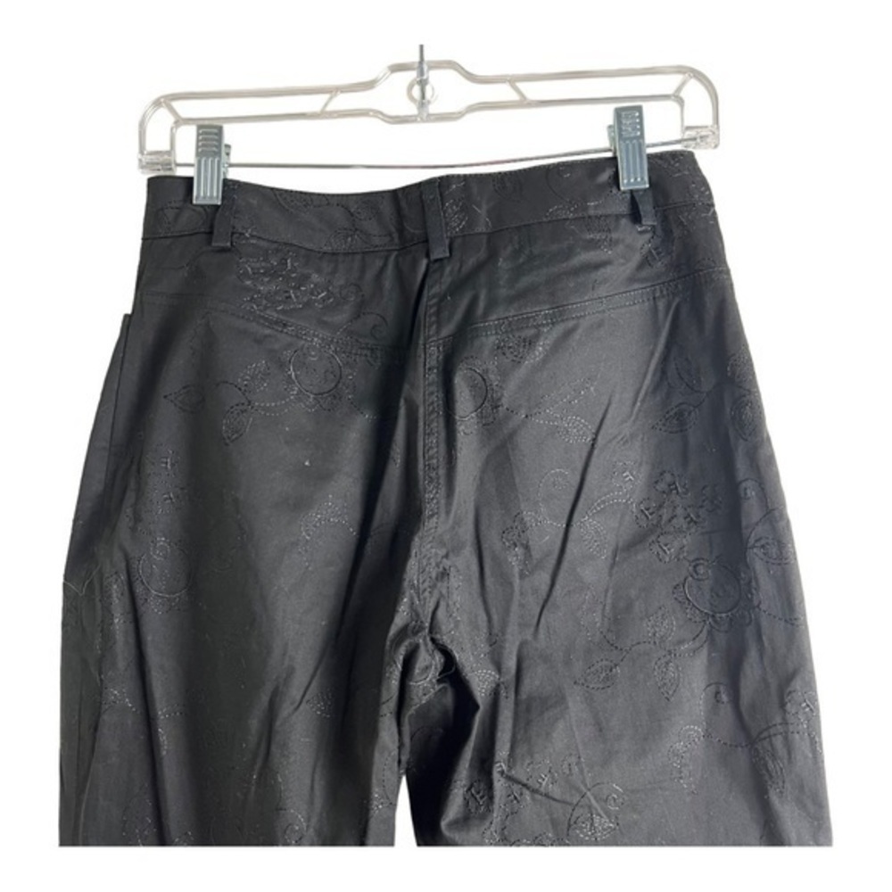 Como Sport Casual Embroidered Pant Size 4 - Picture 5 of 8